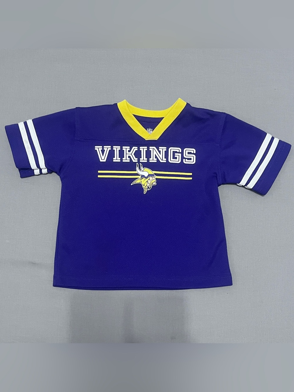 NFL Minnesota Vikings Kids Purple and Yellow Jersey Top Size 18 month